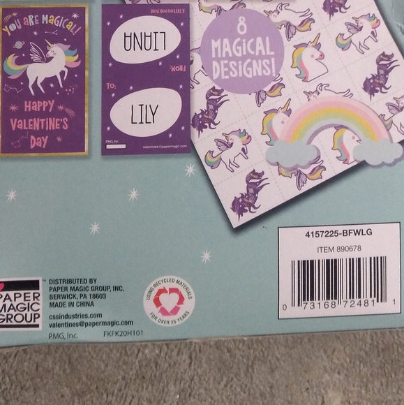 NIB 🦄 32 Unicorn Valentine's - Picture 7 of 9